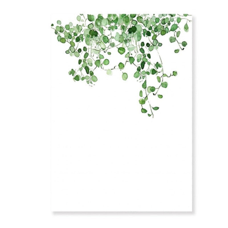 Modern Scandinavian Alocasia Leaves - Canvas Wall Art Painting | Bowlift