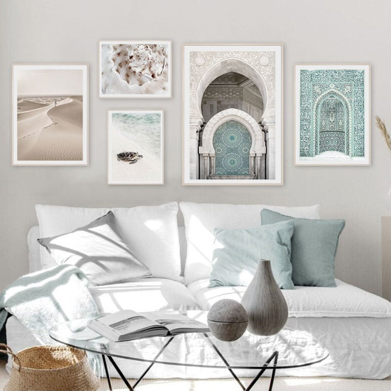 Trendy Moroccan Scene Gallery - Canvas Wall Art Painting | Bowlift