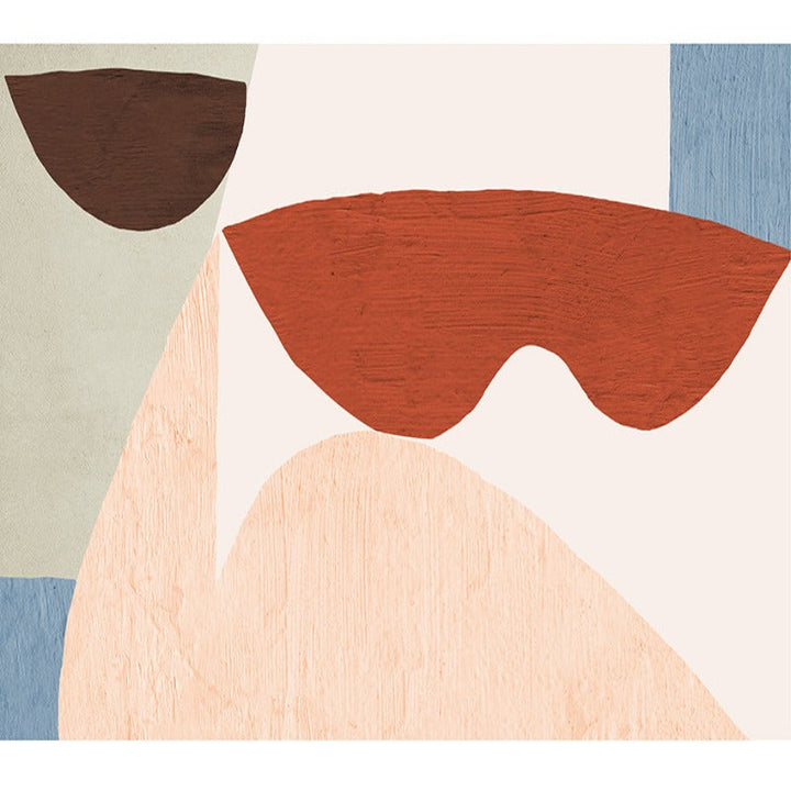 Abstract Still Life Beige Plants - Canvas Wall Art Painting | Bowlift