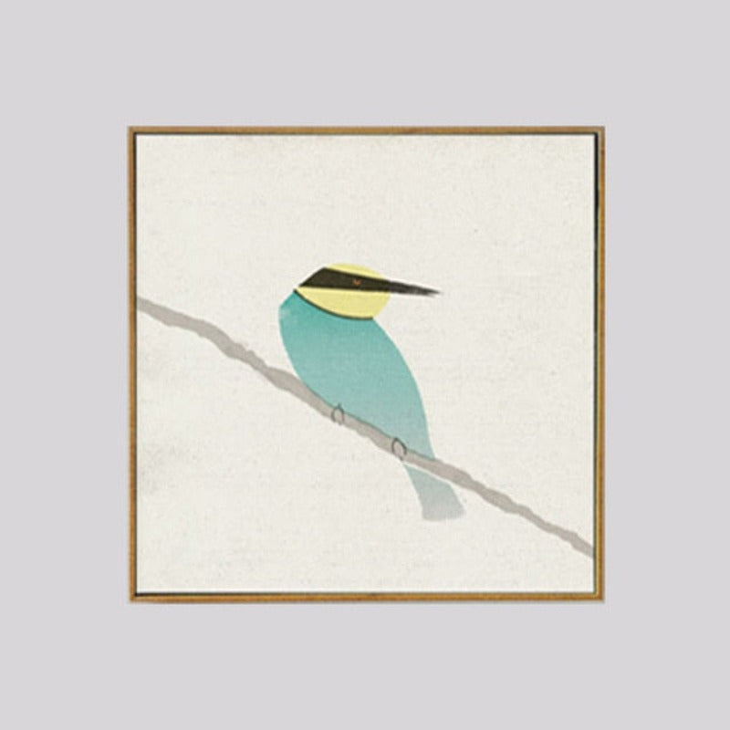 Birds Robin Bee-Eater - Canvas Wall Art Painting | Bowlift