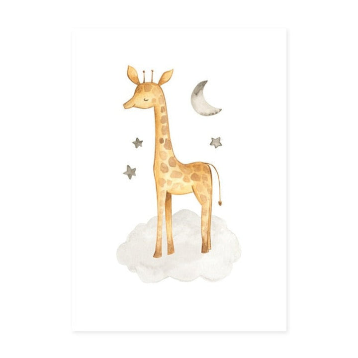 Cartoon Crown Woodland - Canvas Wall Art Painting | Bowlift