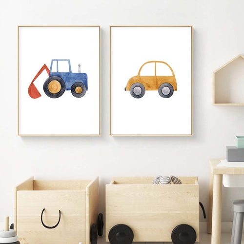 Baby Travels - Canvas Wall Art Painting | Bowlift