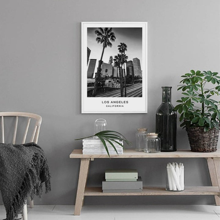 Los Angeles City Map Modern Building Landscape | Bowlift
