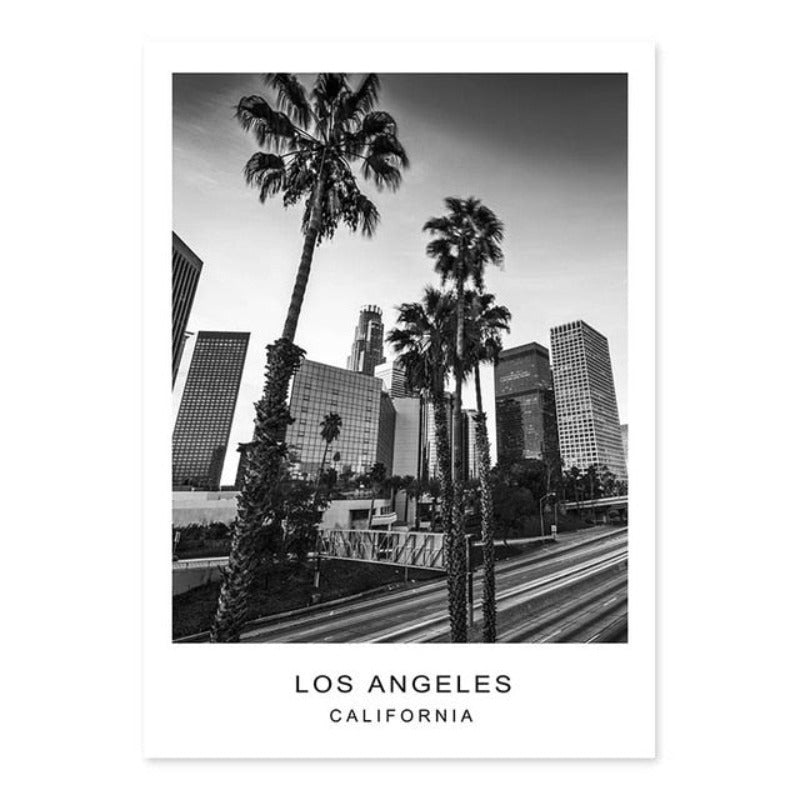 Los Angeles City Map Modern Building Landscape | Bowlift