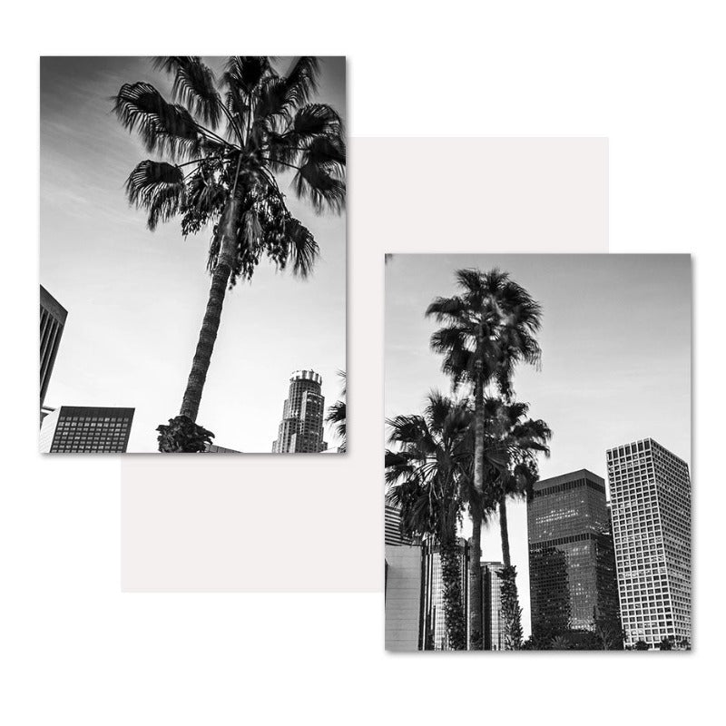 Los Angeles City Map Modern Building Landscape | Bowlift