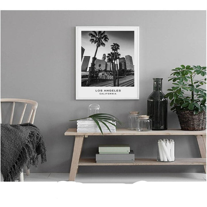 Los Angeles City Map Modern Building Landscape | Bowlift