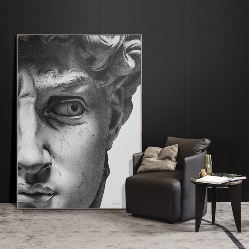 Vintage David Plaster - Canvas Wall Art Painting | Bowlift