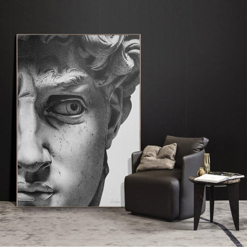 Vintage David Plaster - Canvas Wall Art Painting | Bowlift
