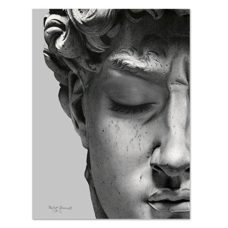 Vintage David Plaster - Canvas Wall Art Painting | Bowlift