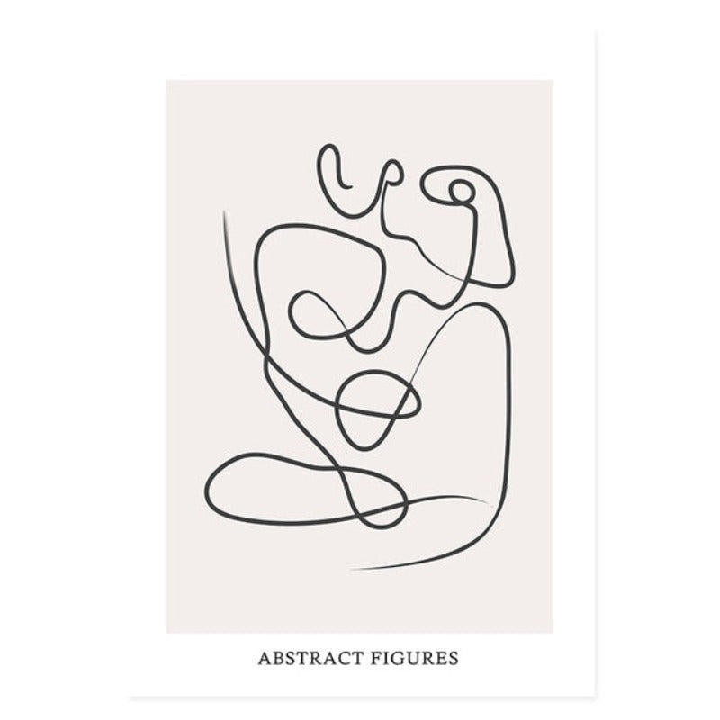 Mid-Century Modern Abstract Gallery Burnt Orange - Canvas Wall Art Painting | Bowlift