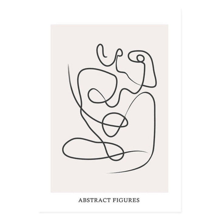 Mid-Century Modern Abstract Gallery Burnt Orange - Canvas Wall Art Painting | Bowlift