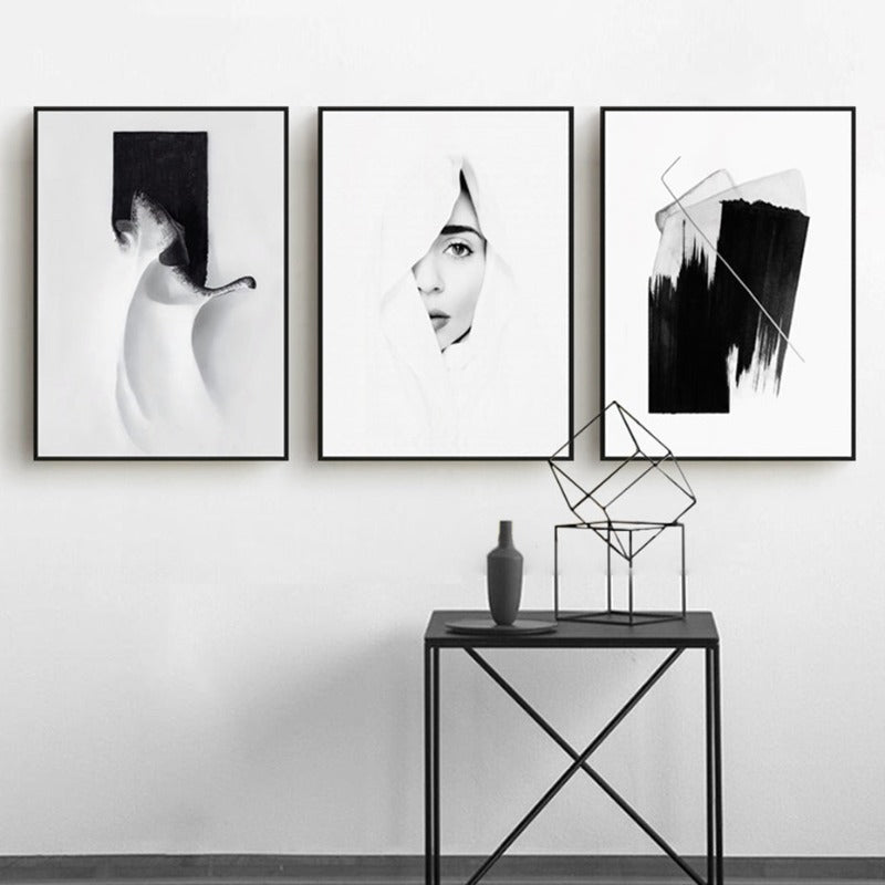 Black White Wall Art - Canvas Wall Art Painting | Bowlift