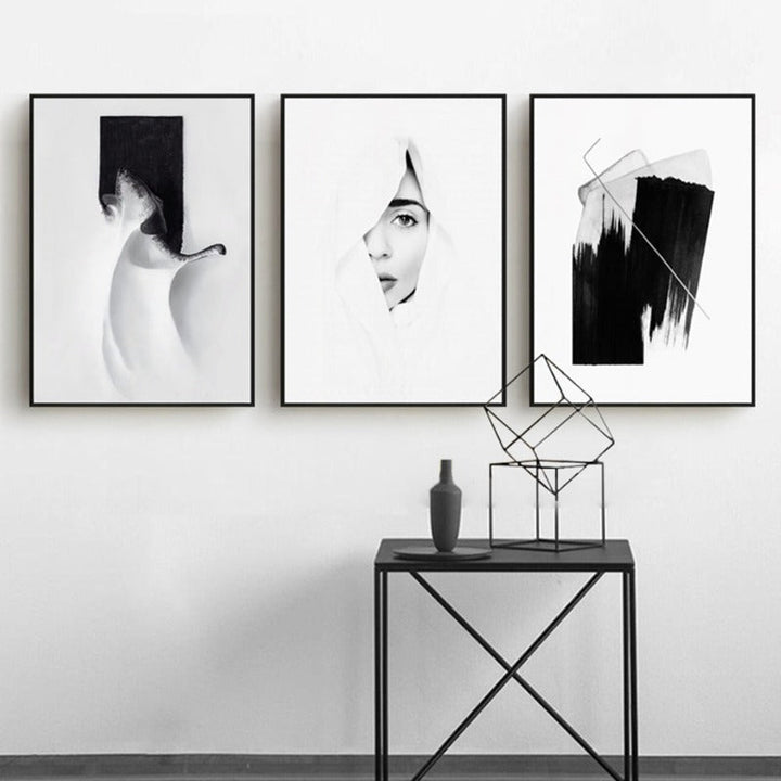 Black White Wall Art - Canvas Wall Art Painting | Bowlift