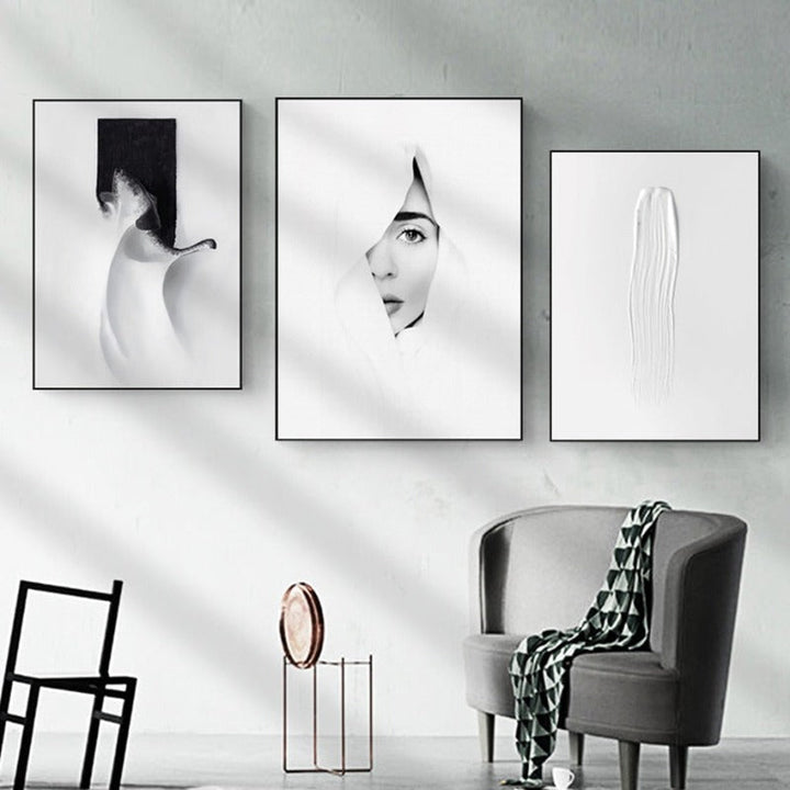 Black White Wall Art - Canvas Wall Art Painting | Bowlift