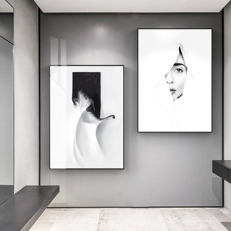Black White Wall Art - Canvas Wall Art Painting | Bowlift