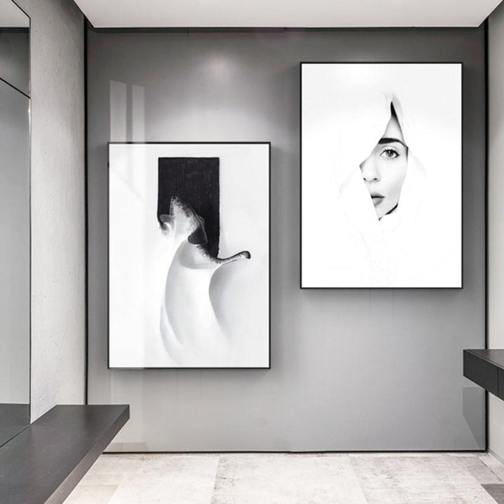 Black White Wall Art - Canvas Wall Art Painting | Bowlift