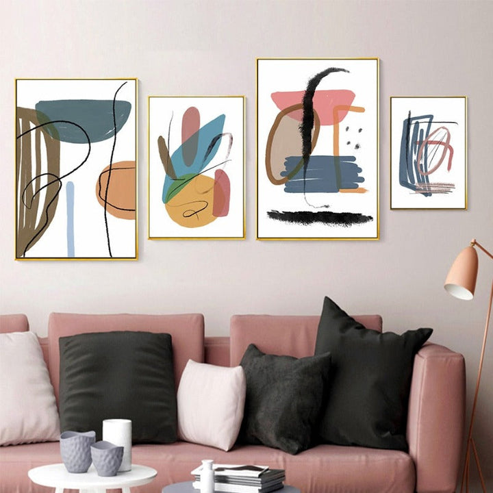 Brush Strokes - Canvas Wall Art Painting | Bowlift