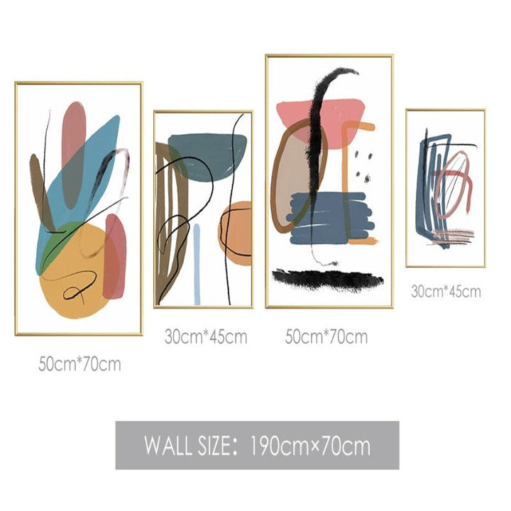 Brush Strokes - Canvas Wall Art Painting | Bowlift