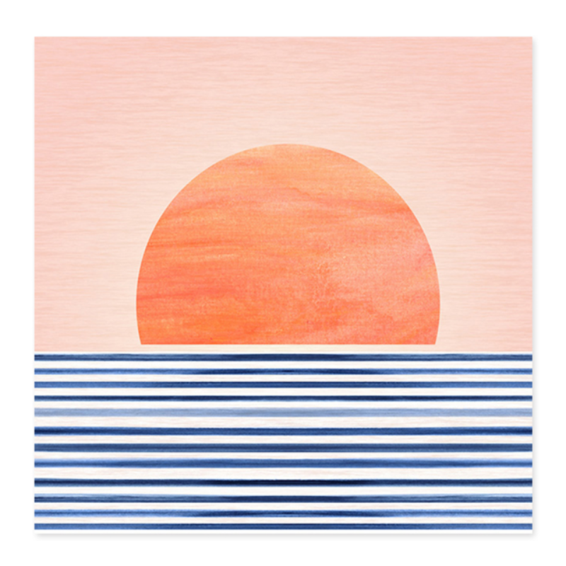 Sunrise From Sea - Canvas Wall Art Painting | Bowlift