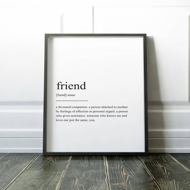 Minimalist Dream Life Definition Quotes - Canvas Wall Art Painting | Bowlift