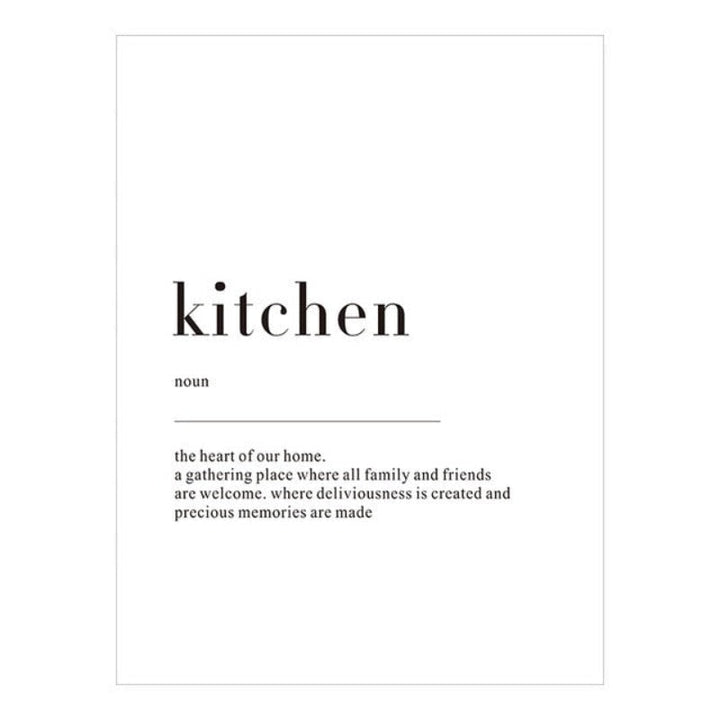 Minimalist Dream Life Definition Quotes - Canvas Wall Art Painting | Bowlift