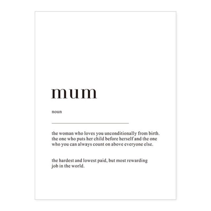 Minimalist Dream Life Definition Quotes - Canvas Wall Art Painting | Bowlift