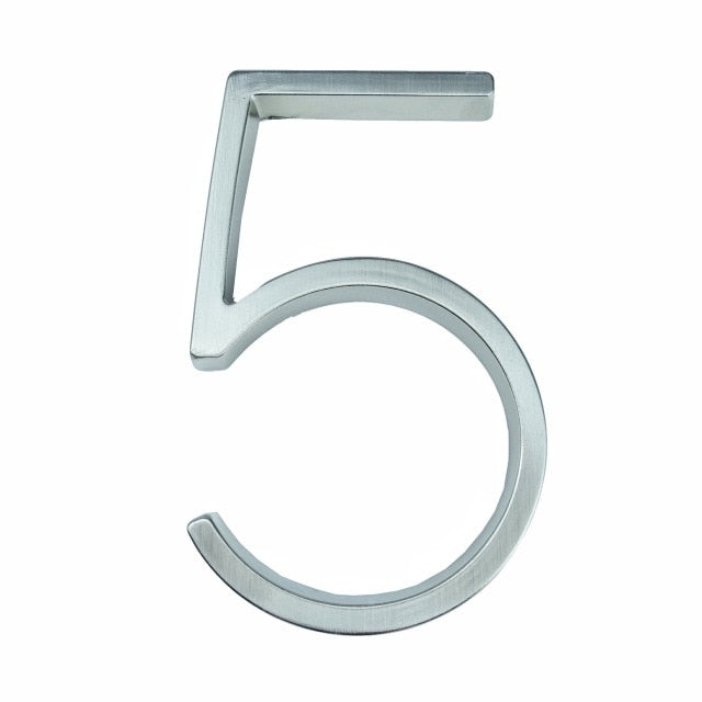 BowLift | Silver modern house numbers