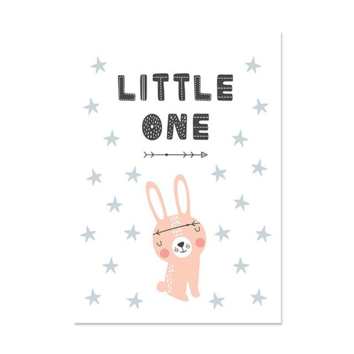 Little Woodland Animals Owl Gox Bear - Canvas Wall Art Painting | Bowlift