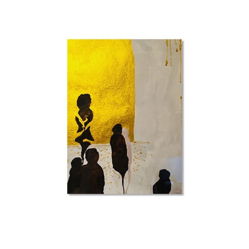 Shadows In City - Canvas Wall Art Painting | Bowlift