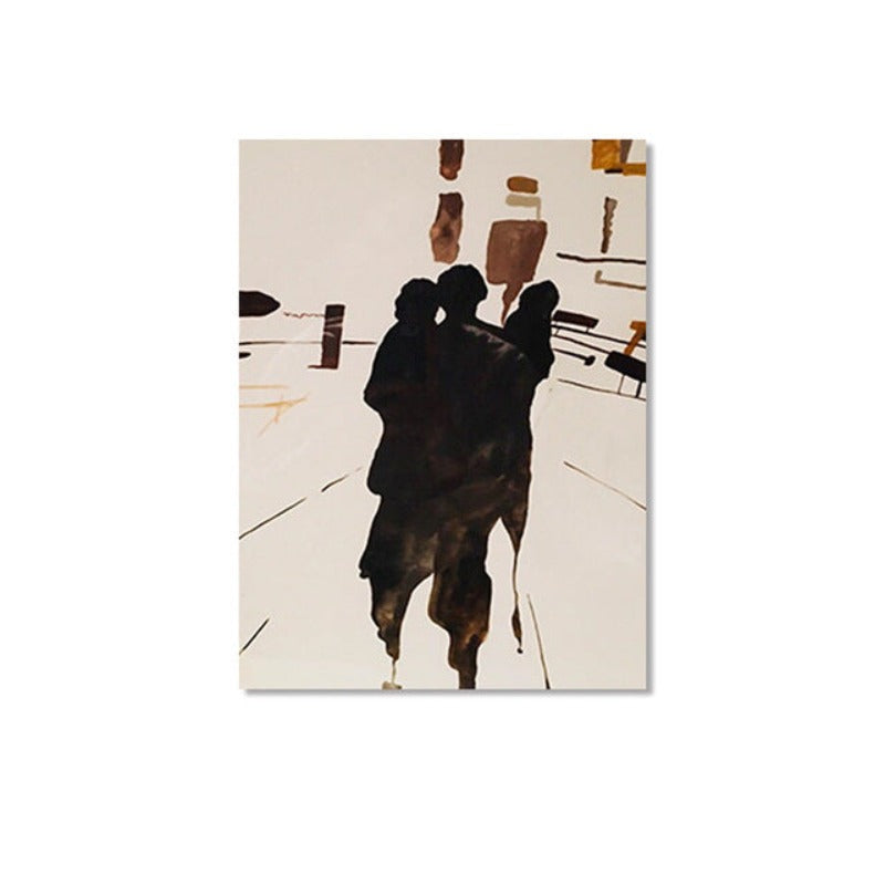 Shadows In City - Canvas Wall Art Painting | Bowlift