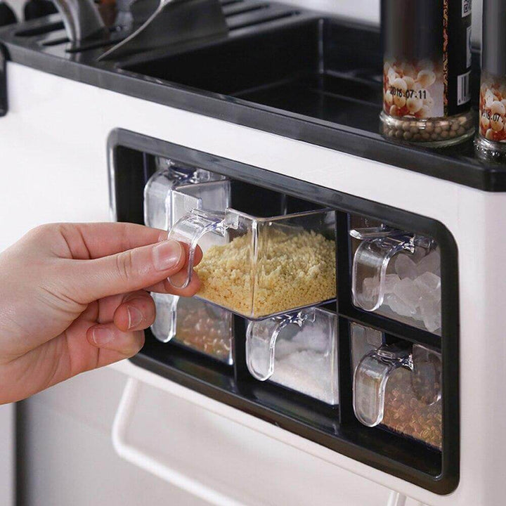 BowLift | Multipurpose Useful Shelf Seasoning Storage Organizer with Phone Holder