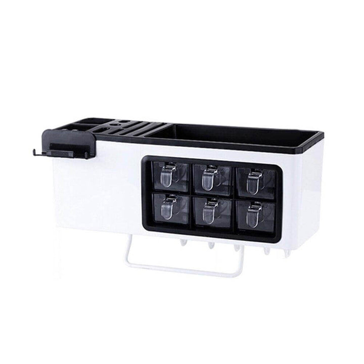 BowLift | Multipurpose Useful Shelf Seasoning Storage Organizer with Phone Holder