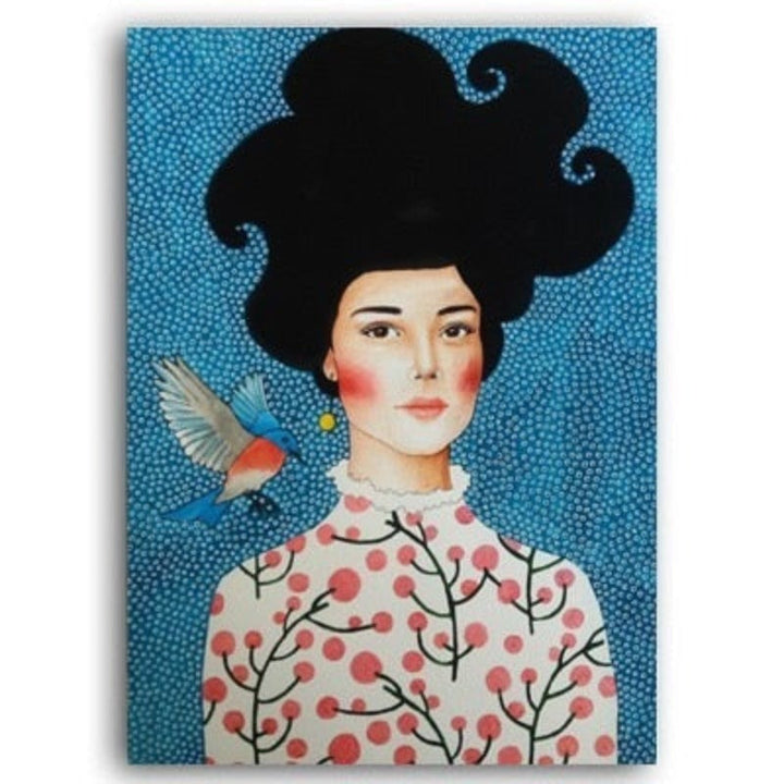 Fashion Flower Girl - Canvas Wall Art Painting | Bowlift
