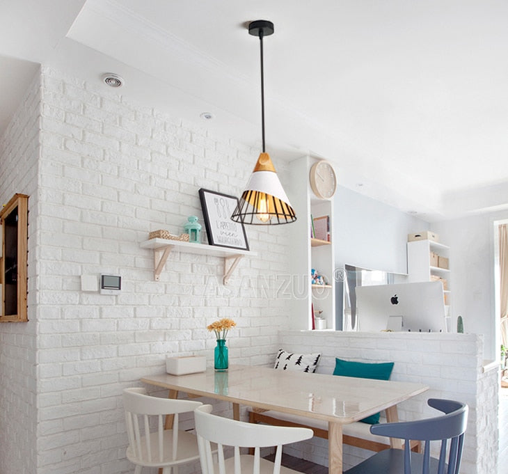 BowLift | Modern Wooden Cone Pendant Lights
