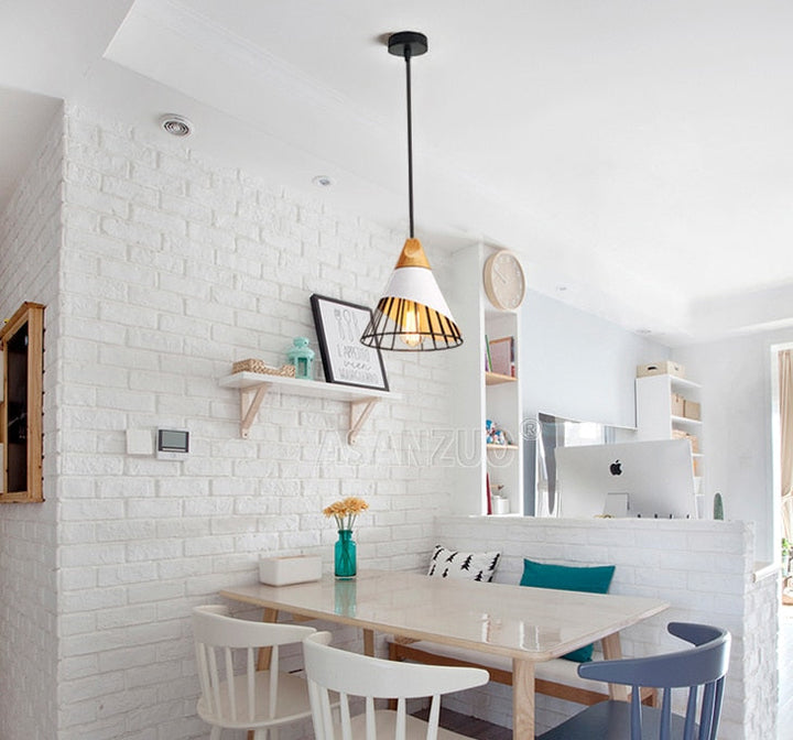 BowLift | Modern Wooden Cone Pendant Lights