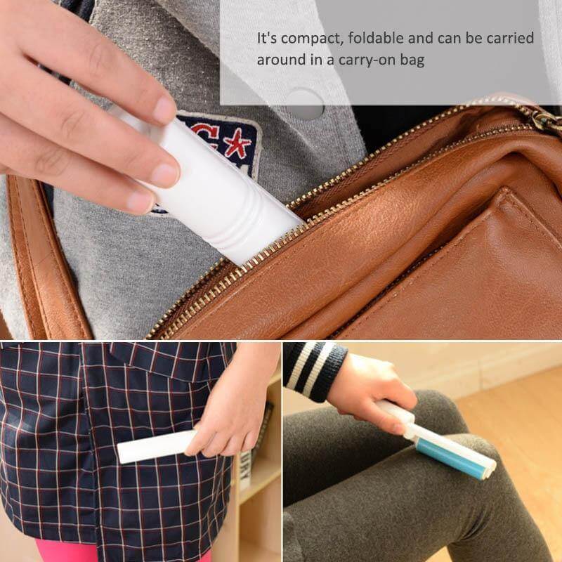 BowLift | Washable Portable Mini Sticky Lint Remover Roller