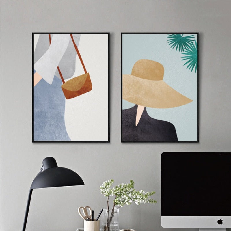 Modern Trendy Figure Posters - Canvas Wall Art Painting | Bowlift