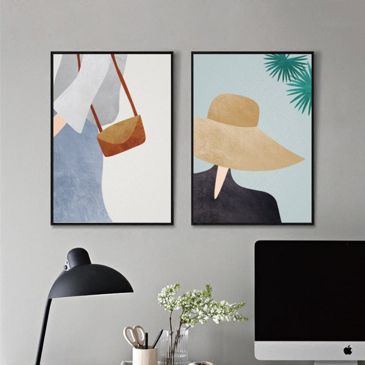 Modern Trendy Figure Posters - Canvas Wall Art Painting | Bowlift