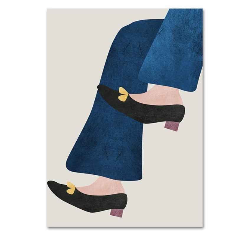 Modern Trendy Figure Posters - Canvas Wall Art Painting | Bowlift