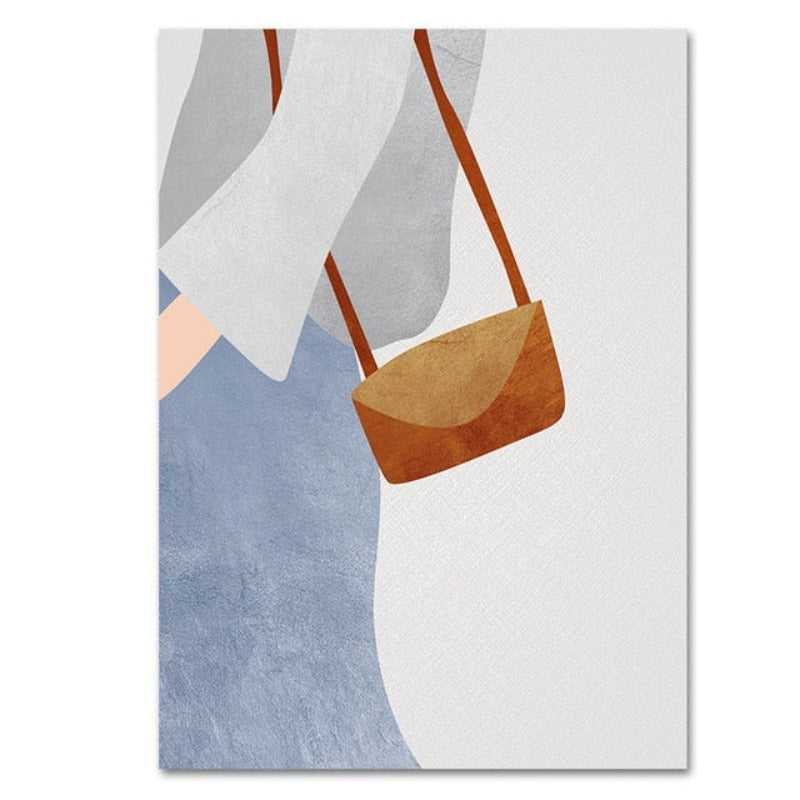 Modern Trendy Figure Posters - Canvas Wall Art Painting | Bowlift
