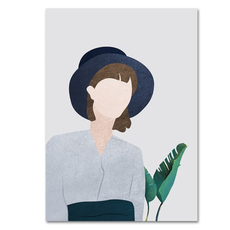 Modern Trendy Figure Posters - Canvas Wall Art Painting | Bowlift