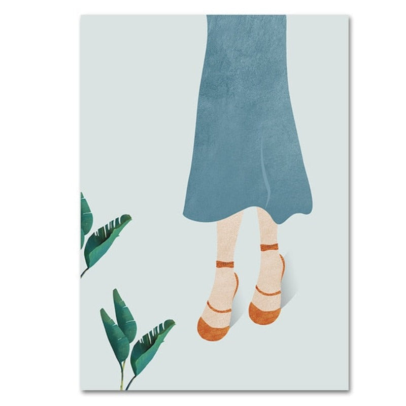 Modern Trendy Figure Posters - Canvas Wall Art Painting | Bowlift