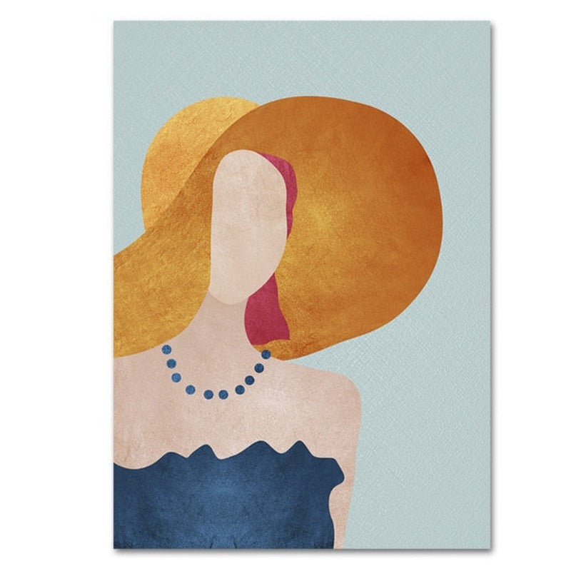 Modern Trendy Figure Posters - Canvas Wall Art Painting | Bowlift