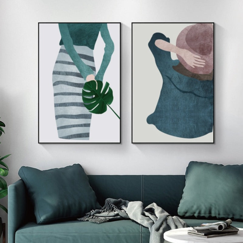 Modern Trendy Figure Posters - Canvas Wall Art Painting | Bowlift