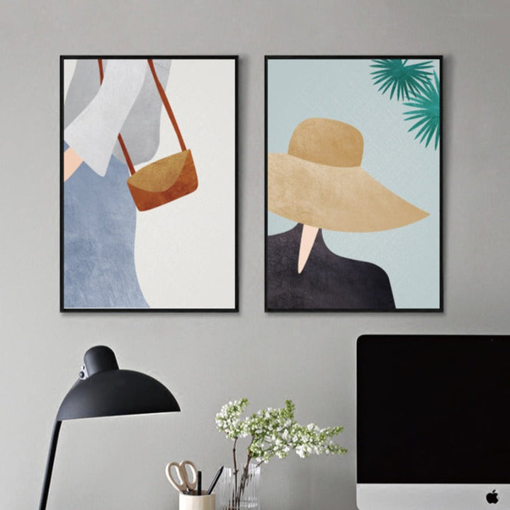 Modern Trendy Figure Posters - Canvas Wall Art Painting | Bowlift