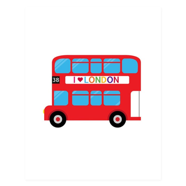 Nursery Truck Taxi - Canvas Wall Art Painting | Bowlift