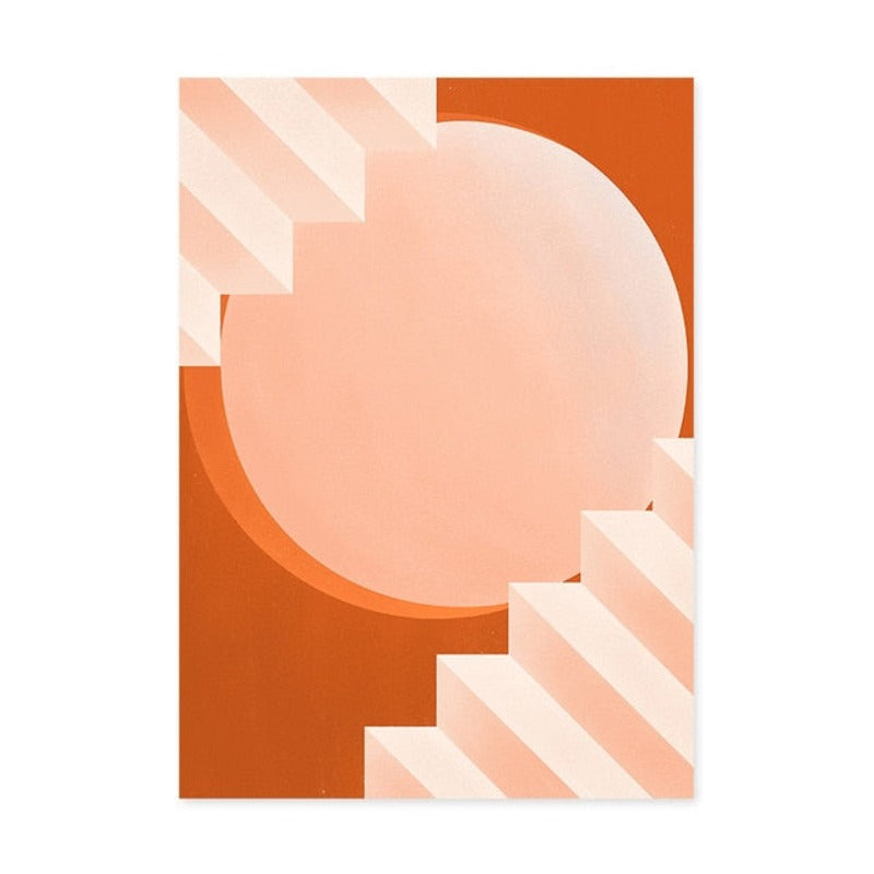 Moods In Orange - Canvas Wall Art Painting | Bowlift