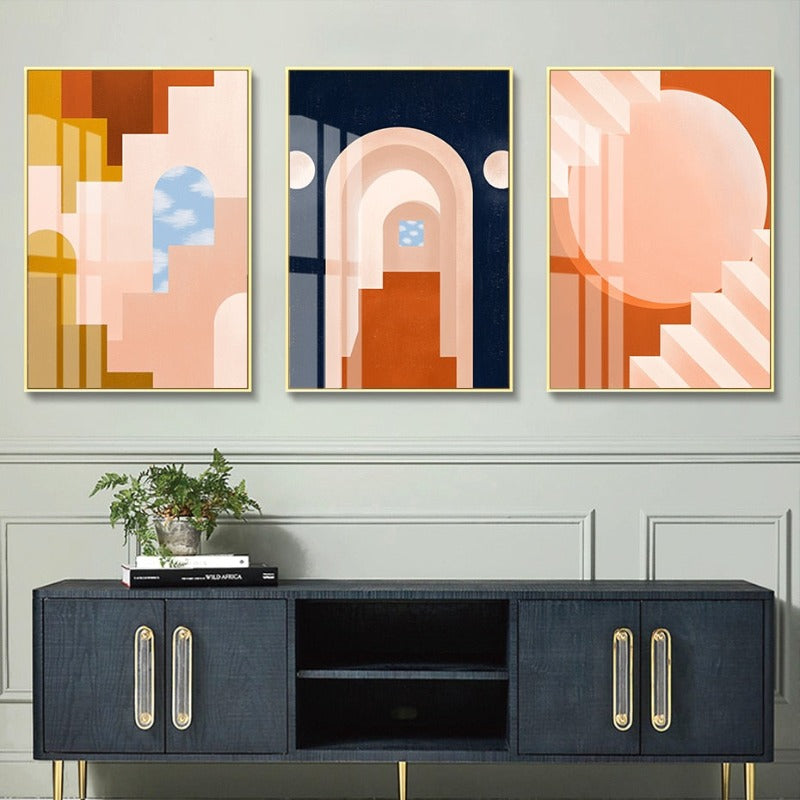 Moods In Orange - Canvas Wall Art Painting | Bowlift
