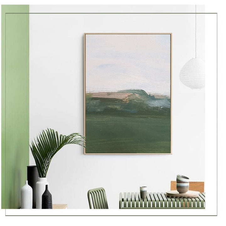 Green Printing Oil Art - Canvas Wall Art Painting | Bowlift