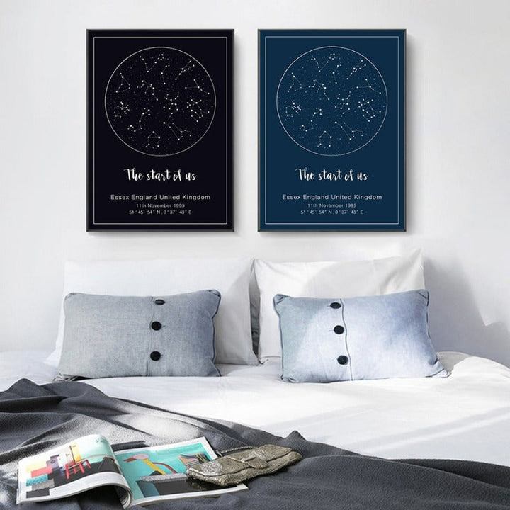 Night Sky - Canvas Wall Art Painting | Bowlift